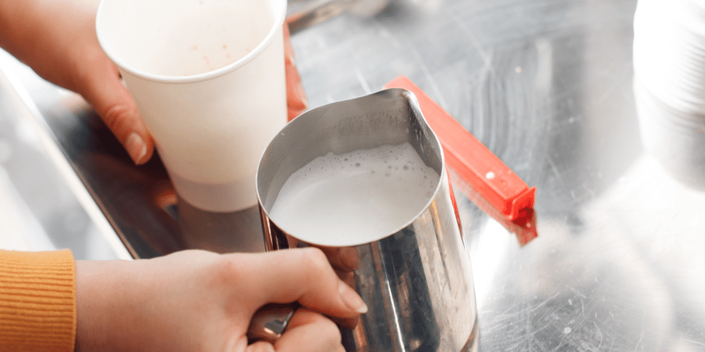 Steaming milk